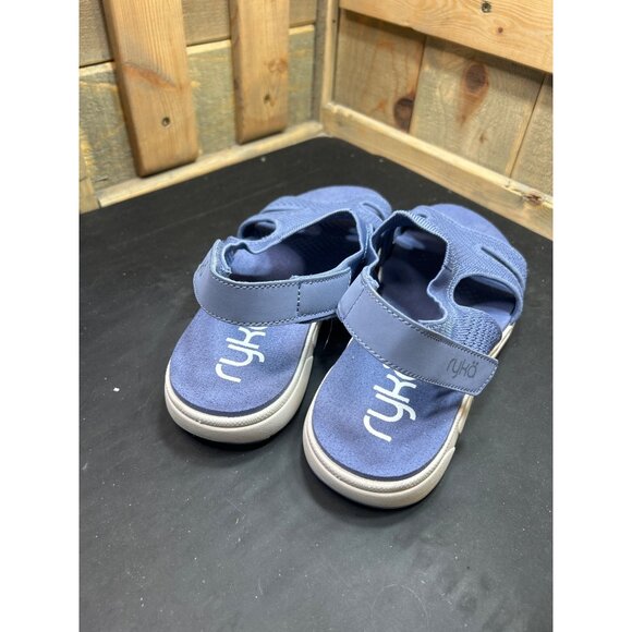 Ryka Womens Sport Sandals Blue Size 9.5W wide knit - Picture 4 of 7